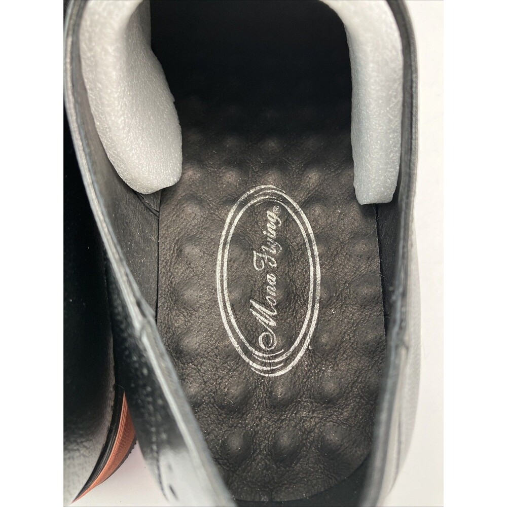 Mona Flying Womens Leather Flat Oxfords Shoes for Women Perforated Lace Size 9 - Picture 12 of 16